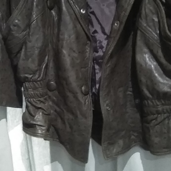 Vintage Double Breasted PCFL Leather Jacket - Picture 4 of 8